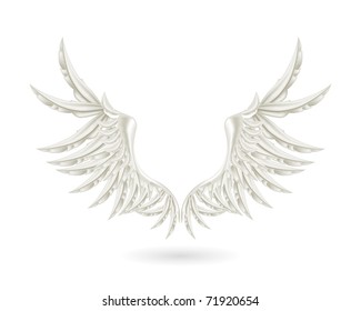 White Wings Bitmap Copy Stock Illustration 71920654 | Shutterstock