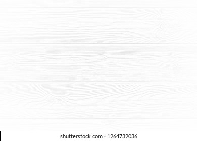 White Wood Texture Background Of Distressed Pine Grain. Light Soft Natural Wooden Texture Wallpaper.  White Wooden Table Top View.