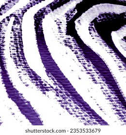 White Zebra Detail. Dark Pattern Skin. Violet Textured Abstract Zebra. Water Colour Stripes. T-shirt Print Tiger. Purple Zebra Tile. Realistic Animals. Multi Stripes.