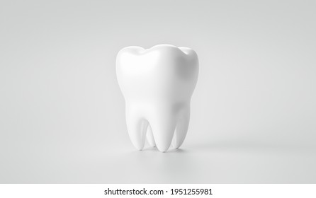 Whitening tooth and dental health on treatment background with cleaning teeth. 3D rendering.