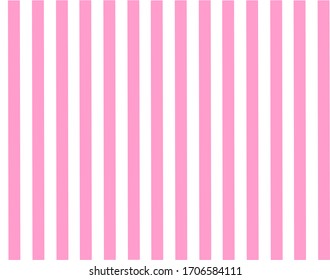 Wide Pink Vertical Stripes Pattern On White Background