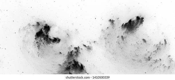 Widescreen Dark Matter Template, Computer Generated Abstract Intensity Map, 3D Rendering