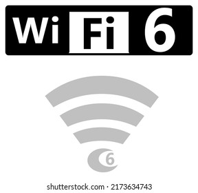 Wi-Fi 6 Connection. Wireless Wi Fi.