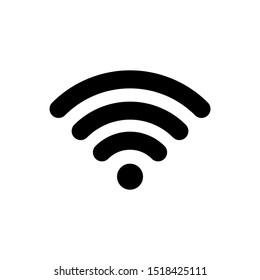 Wifi Connection Icon. Wifi Signal Coverage Symbol Illustration. Wi-fi Zone Sign.