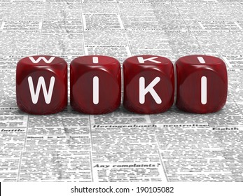 Wiki Dice Showing Information Knowledge And Answers