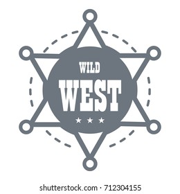 Wild West Logo. Simple Illustration Of Wild West  Logo For Web Design