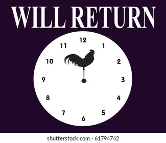 Will Return Sign To Hang At Store Front