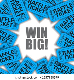 Win Big!  Is the theme of this graphic with space for text. - Powered by Shutterstock