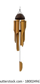 Wind Chime 3D Illustration On White Background