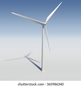 Wind Turbine - 3D Model Rendering