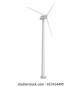 Wind Turbine Propeller Windmill Generator 3d Stock Illustration ...