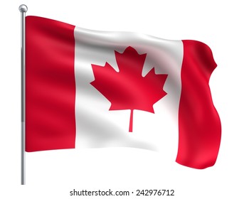 894 3d rendering wave flag canada Images, Stock Photos & Vectors ...