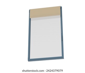 Window isolated on background. 3d rendering - illustration
