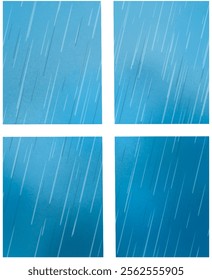 window, landscape, background, night, sky, blue, rain, weather, rainy day, outside the window
