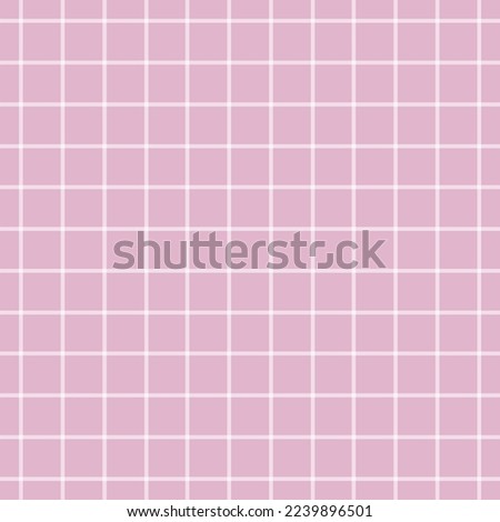 Window pane plaid seamless pattern, pink and white. Can be used in decorative design, clothing, fashion, bedding, curtains, tablecloths, notebooks, gift wrapping paper.