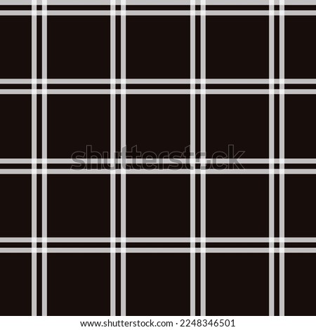 Window pane plaid seamless pattern, black and white, can be used in fashion decoration design. Bedding sets, curtains, tablecloths, notebooks, gift wrapping paper