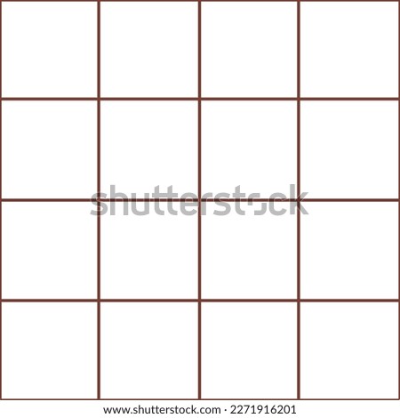 Window pane plaid seamless pattern, brown and white can be used to decorate clothing, fashion, bedding, curtains, tablecloths, notebooks.