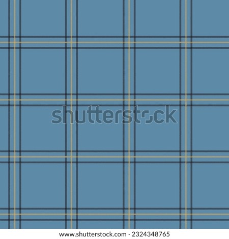   Window pane plaid seamless pattern, black and  blue can be used in the design. Bedding, curtains, tablecloths