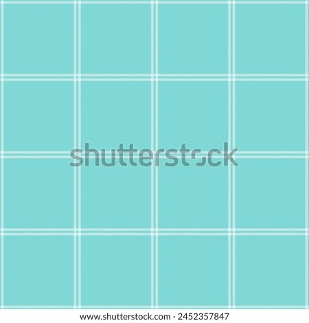 Window pane plaid seamless pattern, white,mint, can be used in fashion decoration design. Bedding, curtains, tablecloths