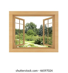 window view isolated on a white
