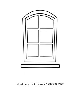 windows house style isolated icon. High quality illustration