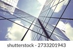 Windows mirror facade wall building bg 3d render