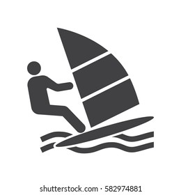 Windsurfing Icon Stock Illustration 582974881 | Shutterstock