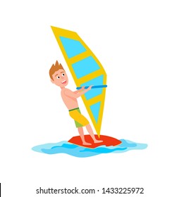 Windsurfing Cartoon Images, Stock Photos & Vectors | Shutterstock