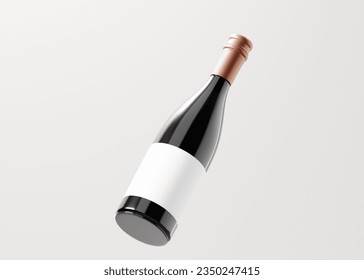 Wine Bottle Photo Product With Floating Pose - Powered by Shutterstock