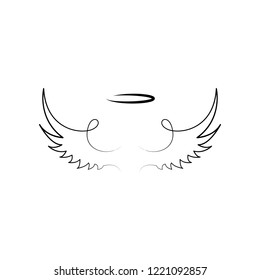 Wings Crown Hand Drawn Icon Element Stock Vector (Royalty Free) 1216003798
