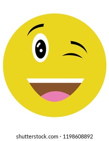 Cartoon Wink Images, Stock Photos & Vectors | Shutterstock