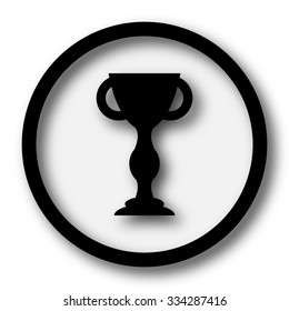 Winners cup icon. Internet button on white background.