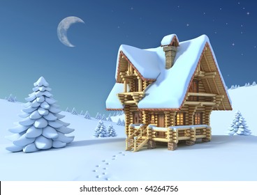 Log Cabin Snow Images Stock Photos Vectors Shutterstock