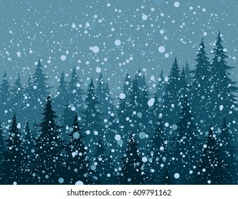 Winter forest. 