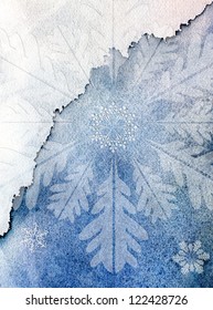 Winter Or Holiday Background For Posters Or Fliers, Snow Flakes