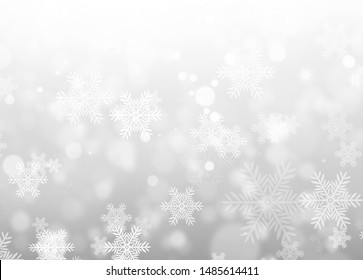 Winter Holiday Christmas Snowflakes Background