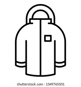 Winter jacket icon 