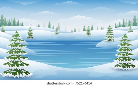 Frozen Lake Cartoon Hd Stock Images Shutterstock