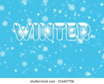 Word Winter Snow Stock Vector (Royalty Free) 118114849 | Shutterstock