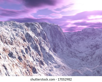 Winter in the mountains