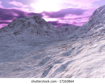 Winter in the mountains