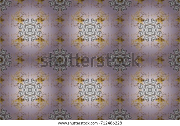 Winter Snow Texture Wallpaper Christmas Gold Stock Illustration