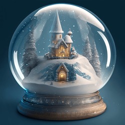A Wintry Christmas Snow Globe
