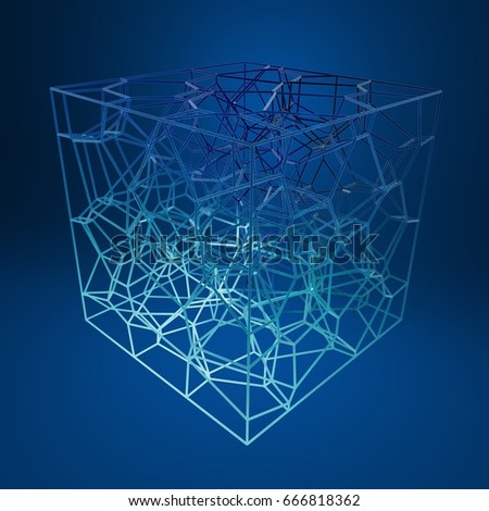 wire frame cube