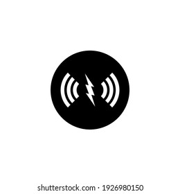 Wireless Charger Icon Isolated On White Background	