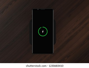 Wireless Charger Smartphone Mobile Phone Charging Unit 3D Render