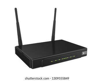 Wireless Wifi Router Isolated. 3D rendering
