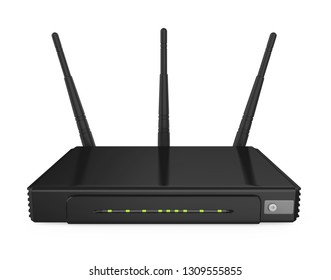 Wireless Wifi Router Isolated. 3D Rendering