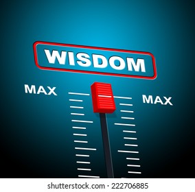 Wisdom Max Indicating Intellectual Capacity And Brain