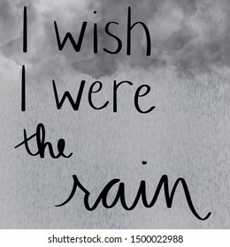 Wish Were Rain Sign Stock Illustration 1482876848